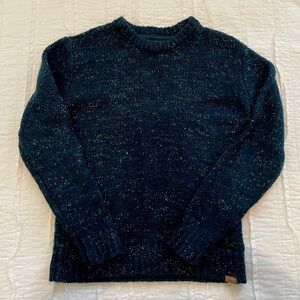 Abercrombie Kids Navy/Green Crewneck Rib Knit Sweater